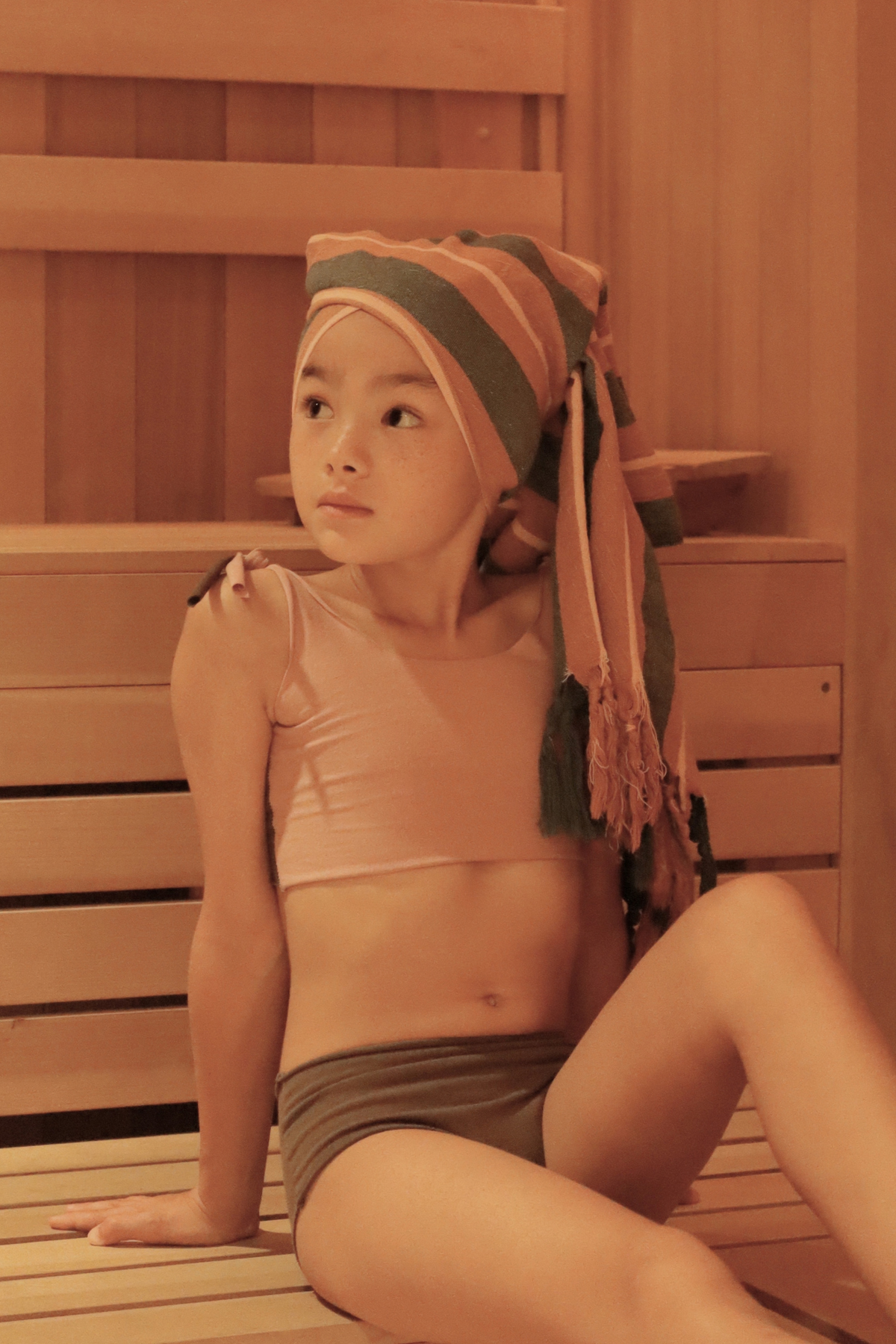 the sauna