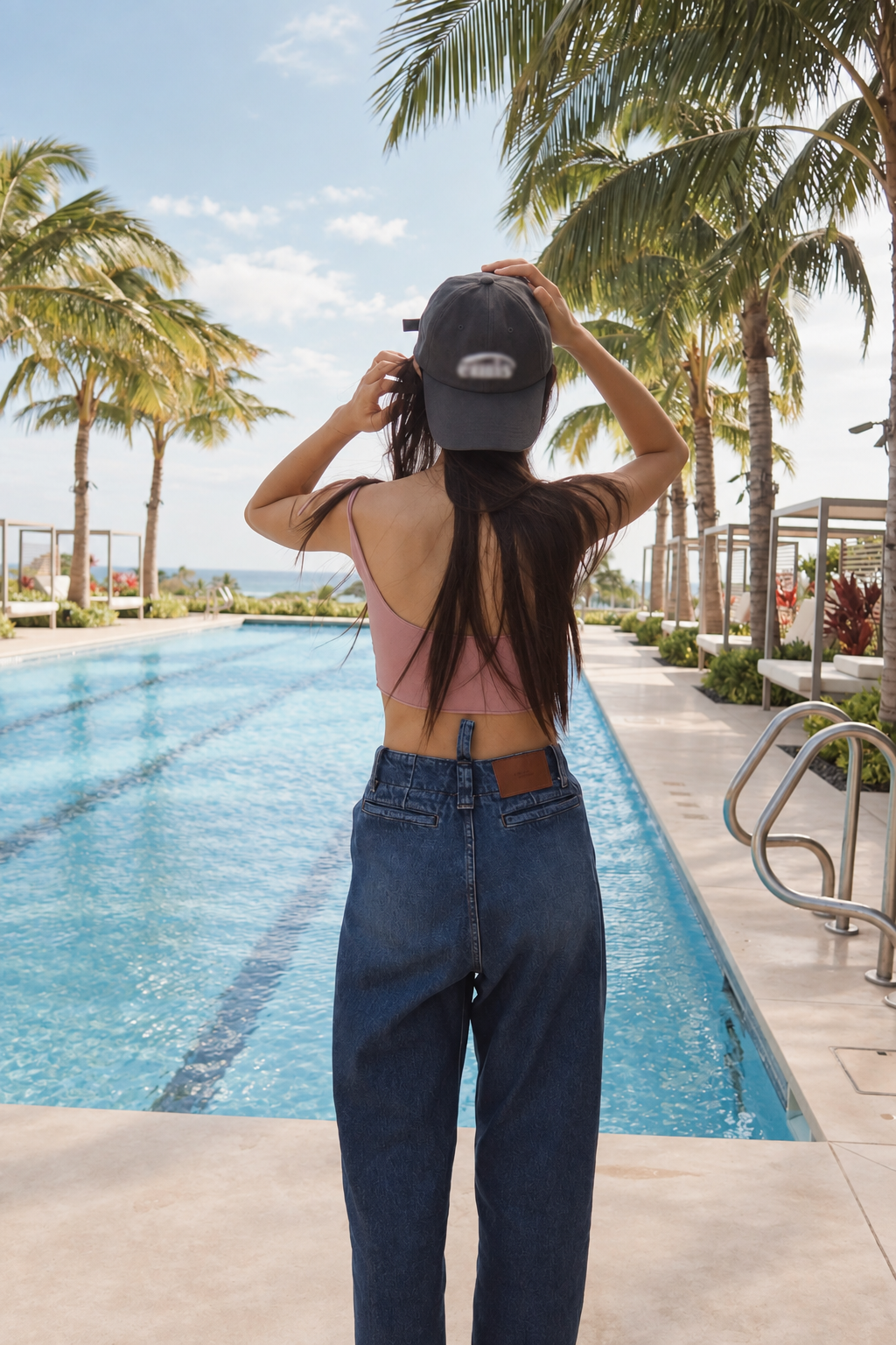 Women's top in rose